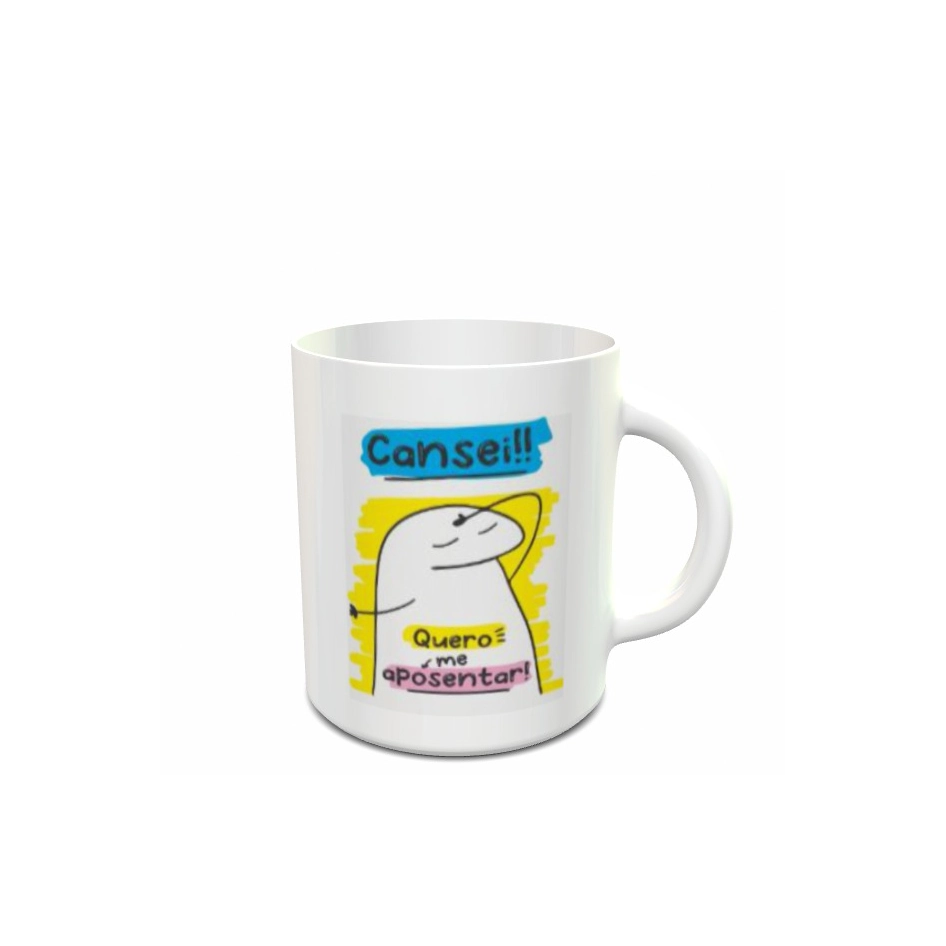 Caneca Porcelana Linha Frase Spot Reta 45 Noalice