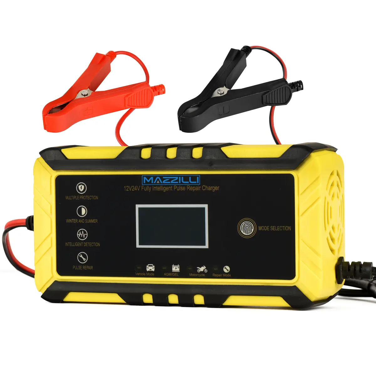 Carregador Bateria Bivolt Portatil 12v/24v auto 15ah-150ah