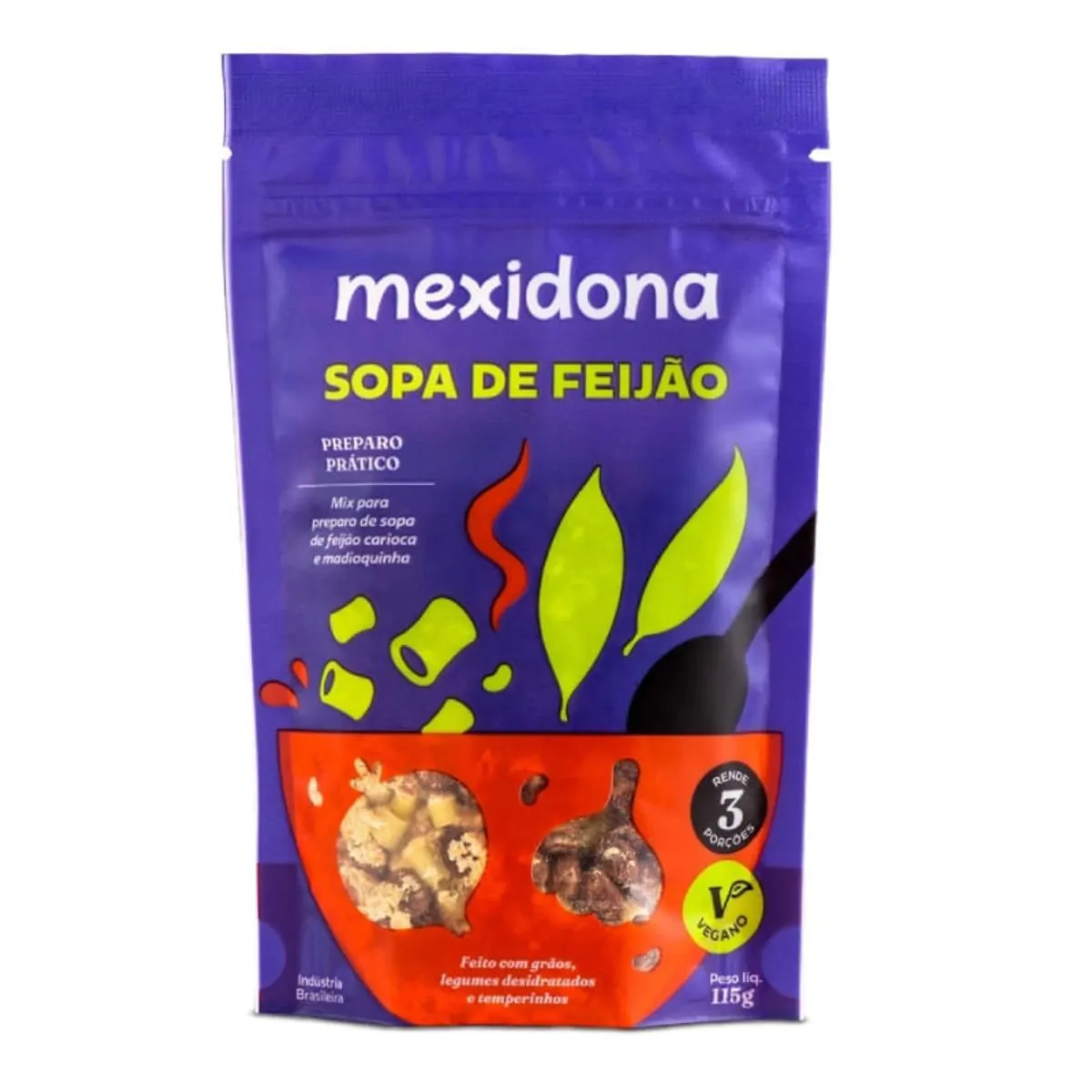Sopa De Feijão Mexidona 115g