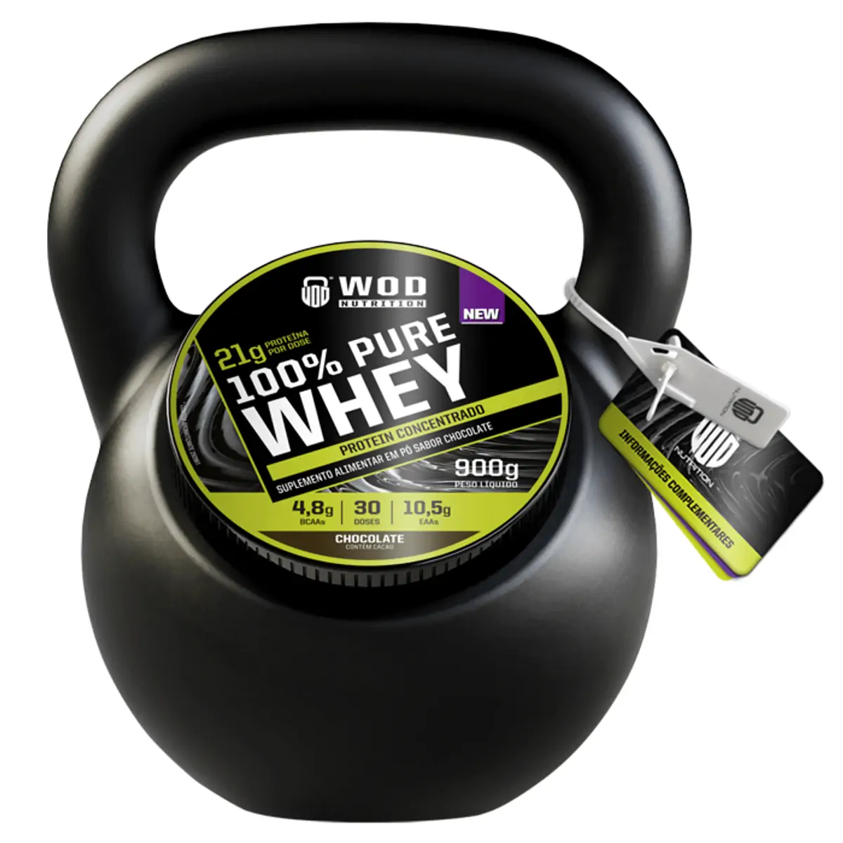 Whey Protein Concentrado Chocolate 900g Wod Nutrition