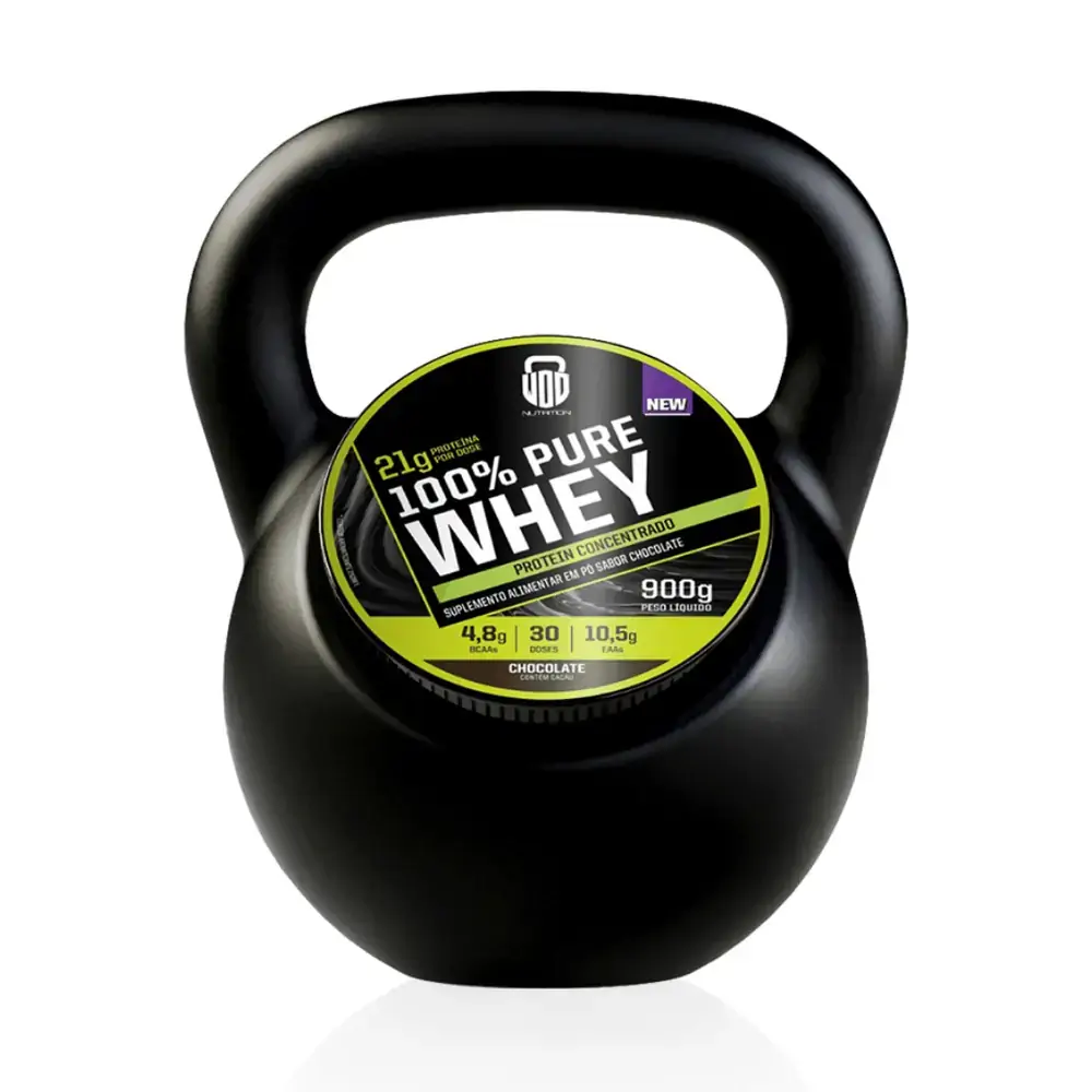Whey Protein Concentrado 100 Puro Morango Wod Nutrition 900g
