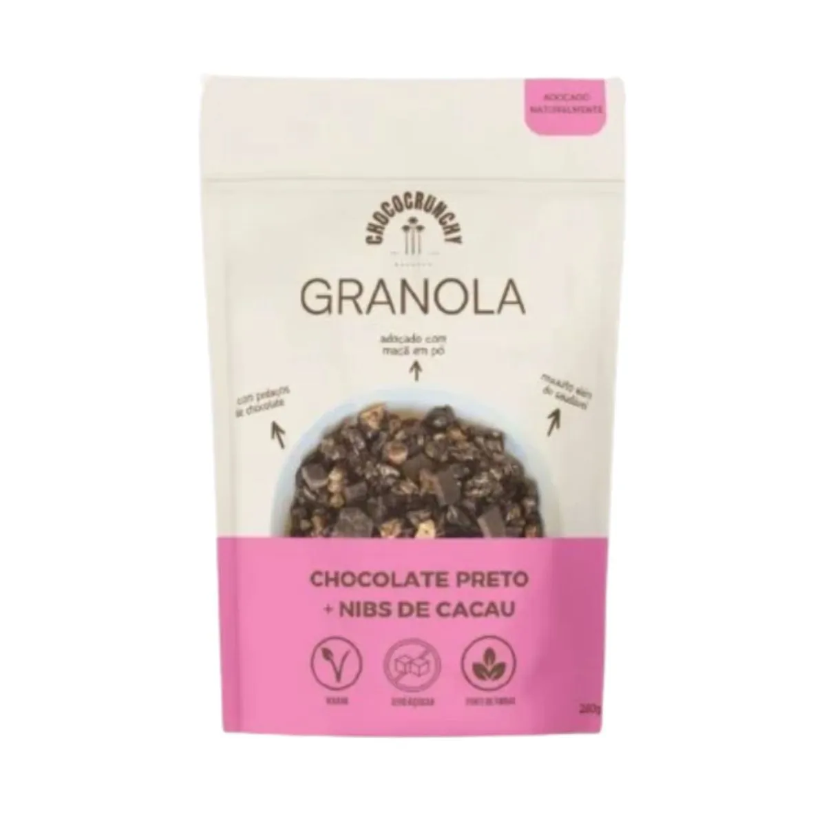 Granola Chocolate Preto com Nibs de Cacau ChocoCrunchy 280g
