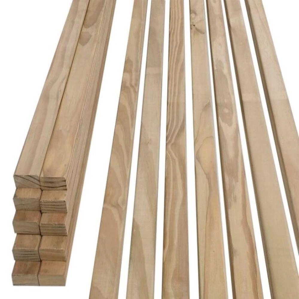Deck De Madeira Ripado Pinus  Tratado Sem Nó 2cmx9cmx3,00mt