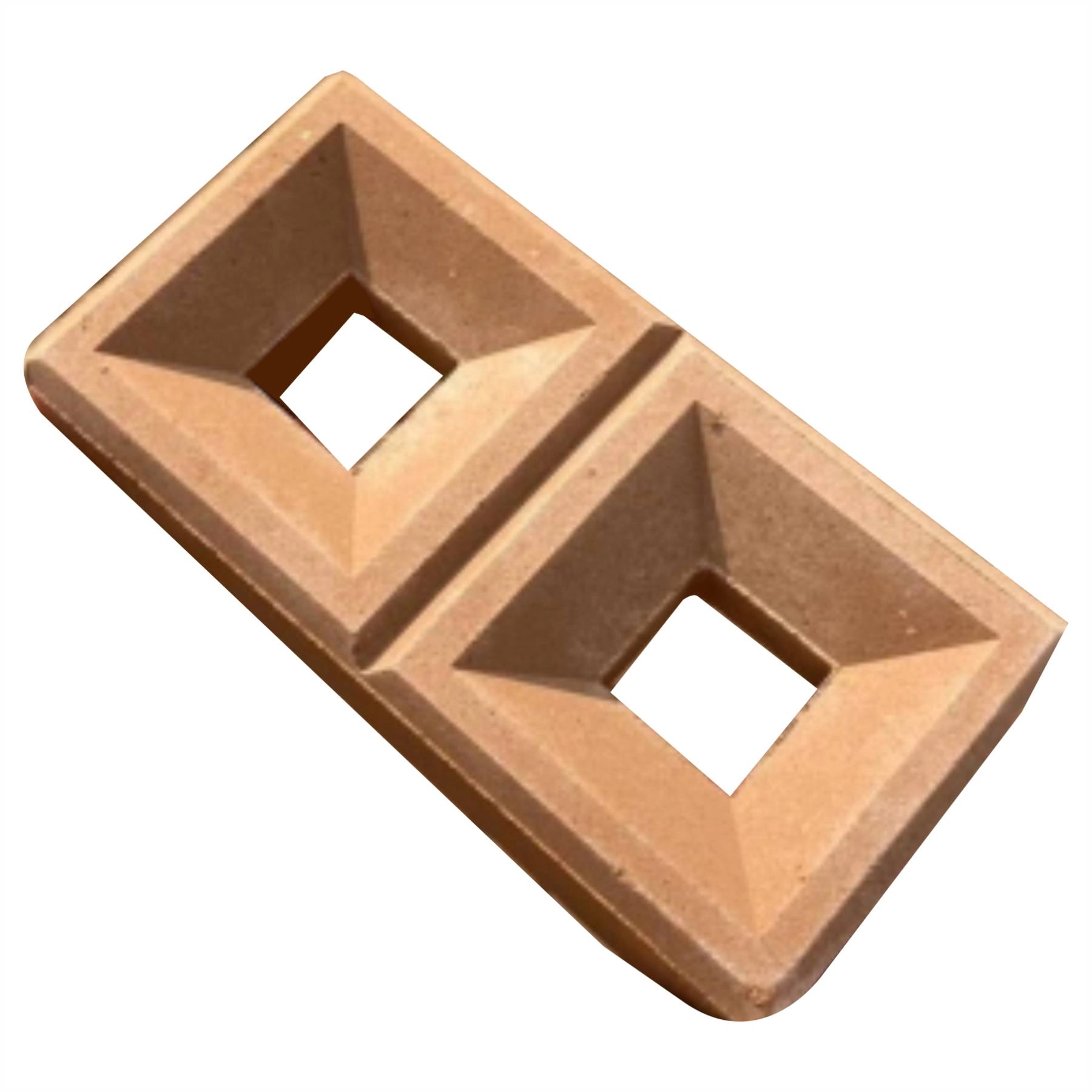 Elemento Vazado de Cimento Terracota 25x12,5x7cm Ecoterm