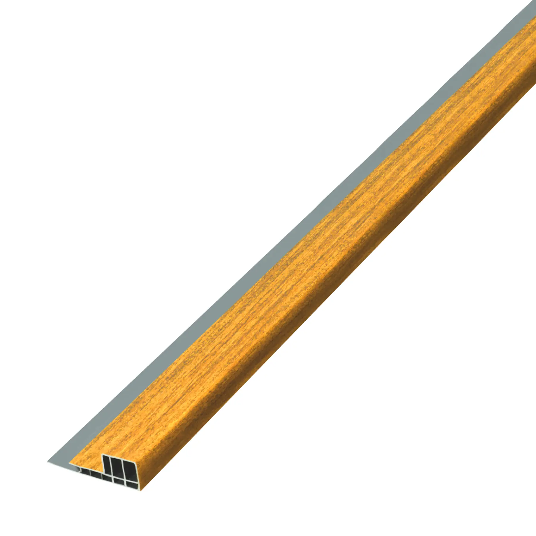 Barra de Acabamento Início em PVC 3x300cm Cumaru Slim Macheto