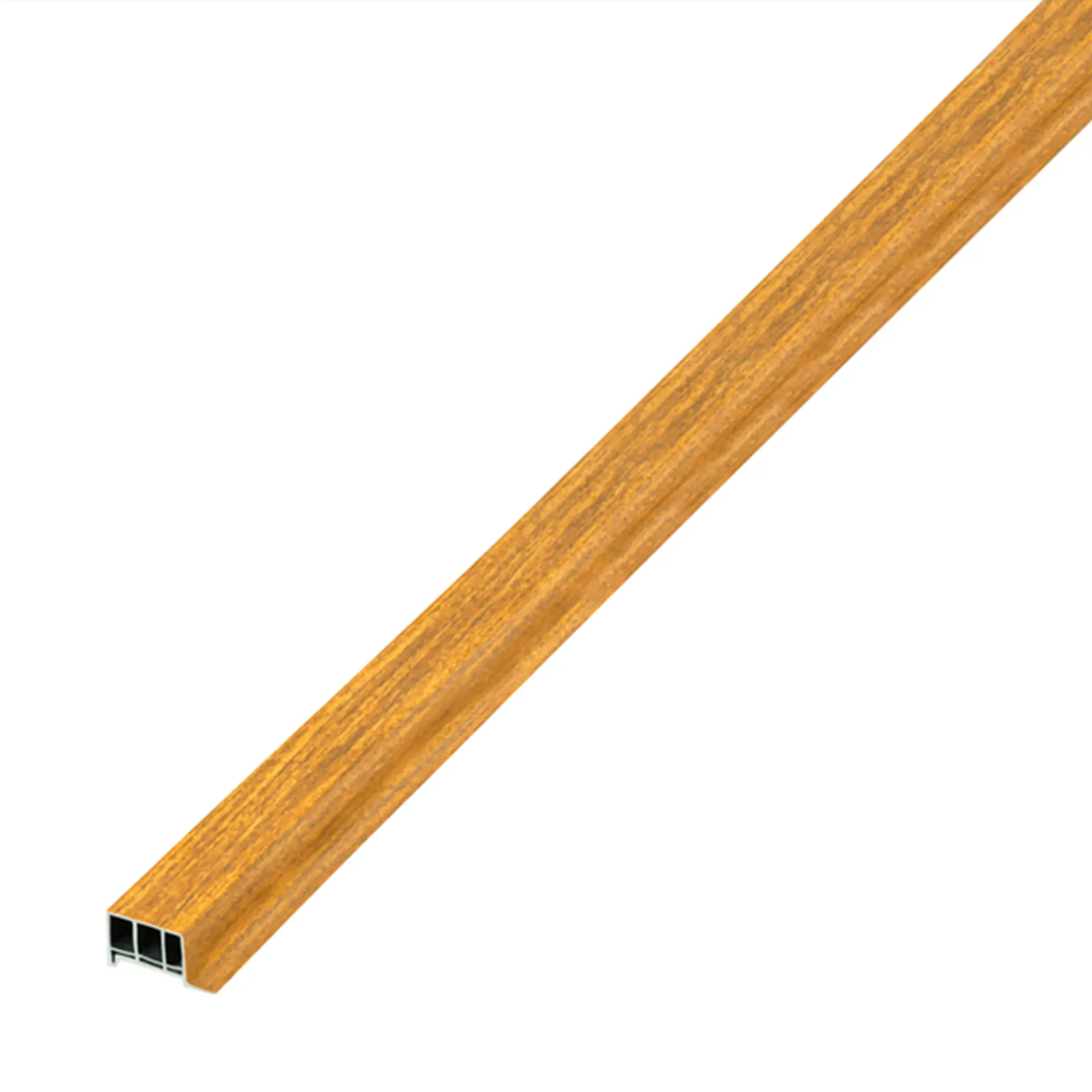 Barra de Acabamento Final em PVC 3x300cm Cumaru Slim Macheto