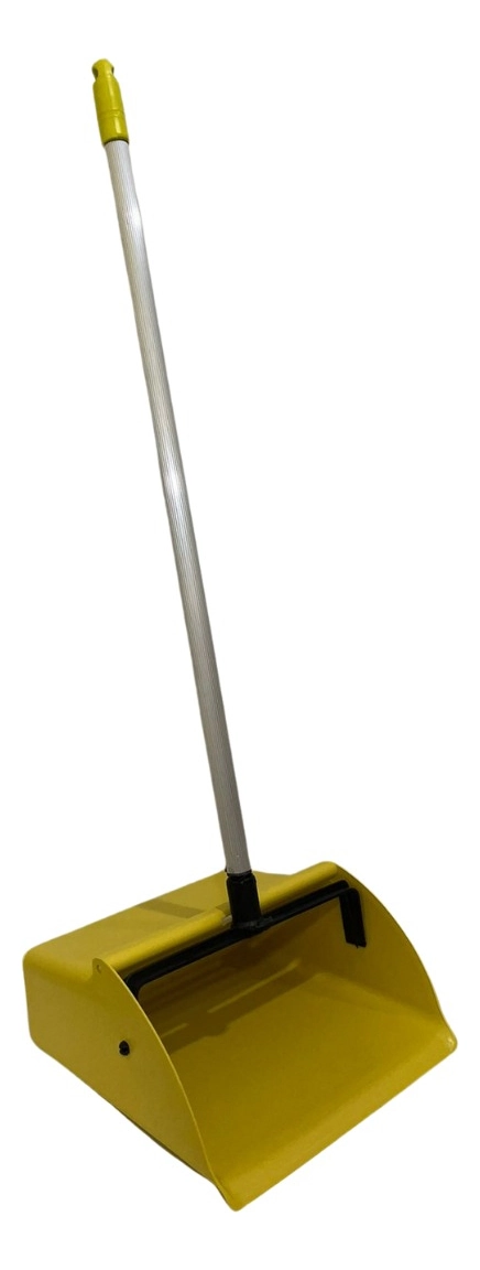 Pá De Lixo Coletora Cabo Aluminio 75 Cm Profissio Star Clean - Amarelo