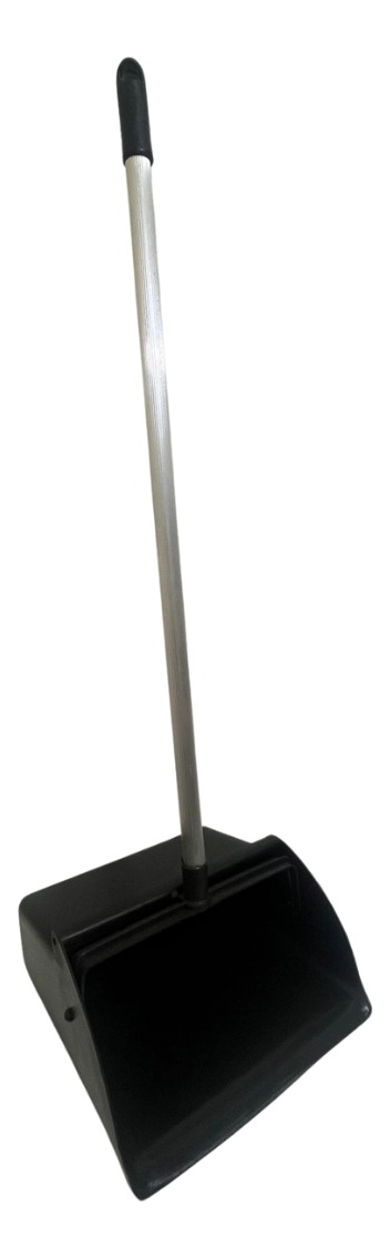 Pá De Lixo Coletora Cabo Aluminio 75 Cm Profissio Star Clean - Preto