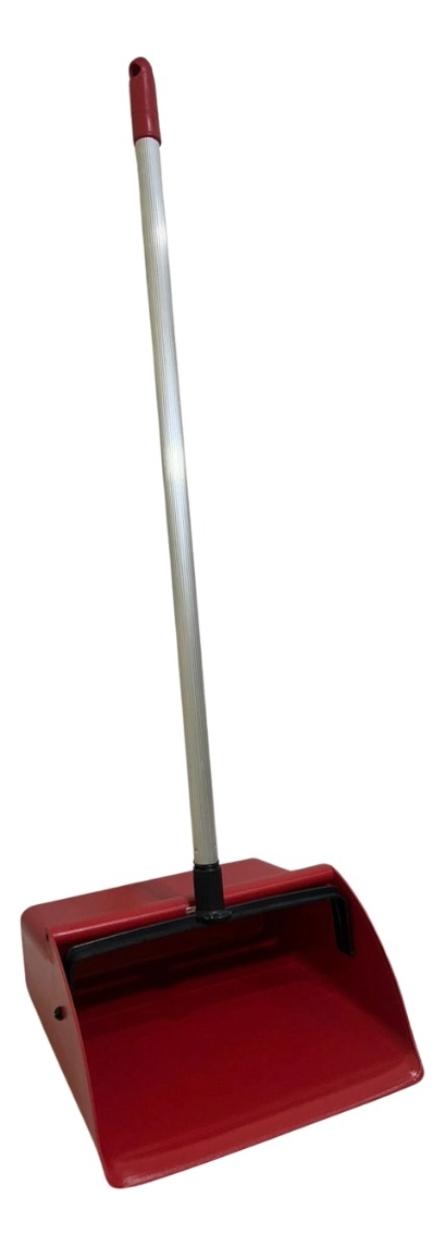 Pá De Lixo Coletora Cabo Aluminio 75 Cm Profissio Star Clean - Vermelho