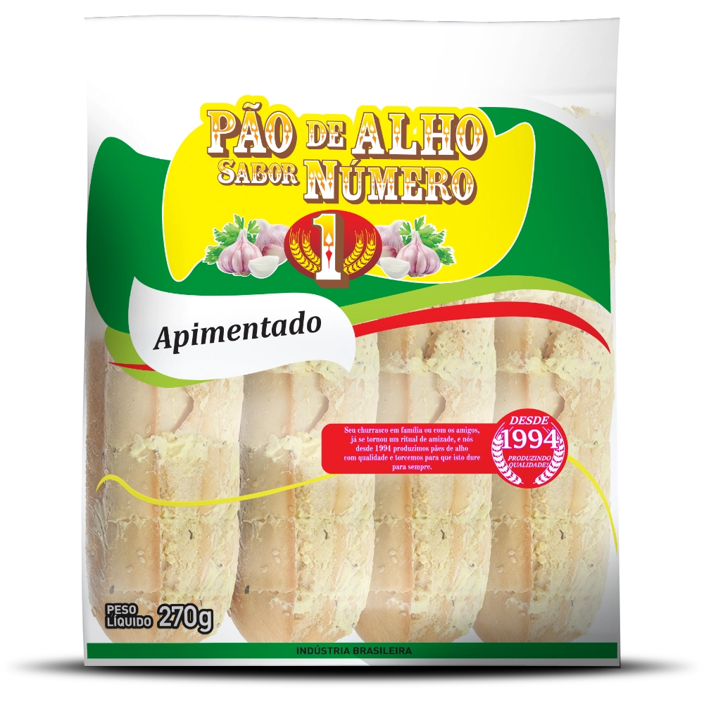 Pao De Alho N 1 270g Apimentado