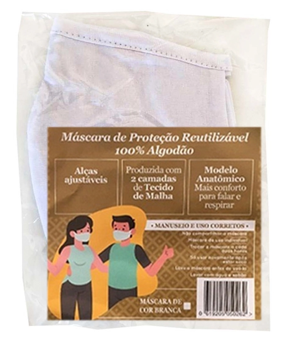 Mascara Protecao Reutilizavel 100 Algodao