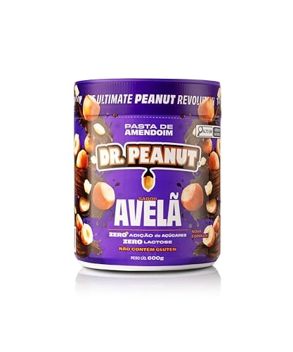Pasta De Amendoim 600g Avelã Com Whey Protein Dr. Peanut