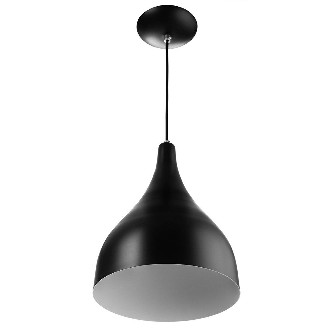 Pendente Milão Pequena Preto Sala Cozinha Quarto