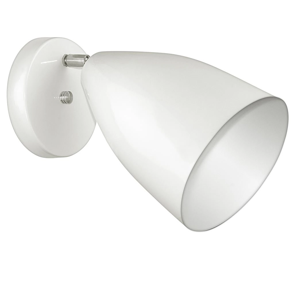 Arandela Articulada Retro Vegas Gourmet Aluminio Branco