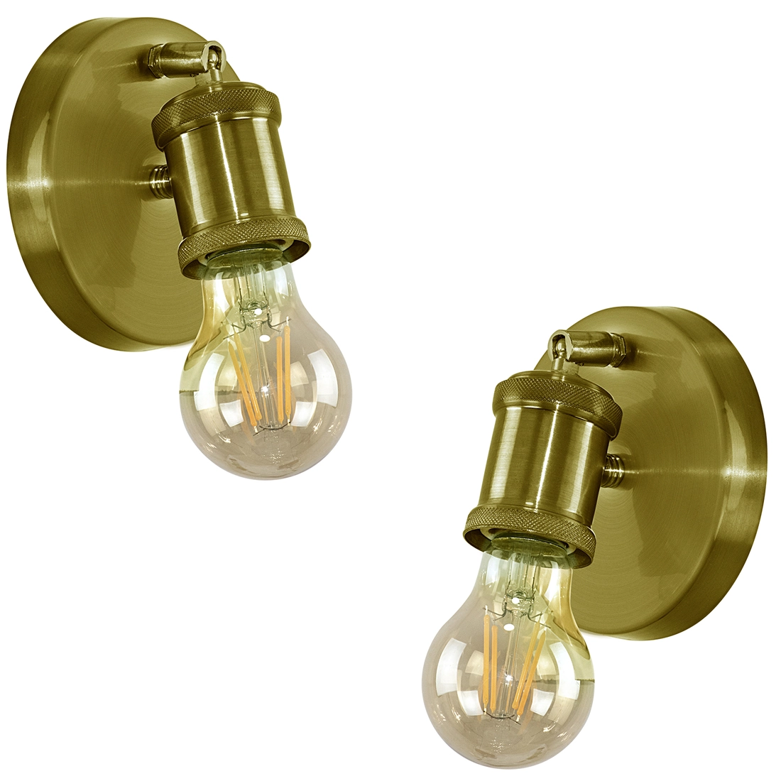 Kit 2 Arandelas Articulada Nordic Spot Dourado