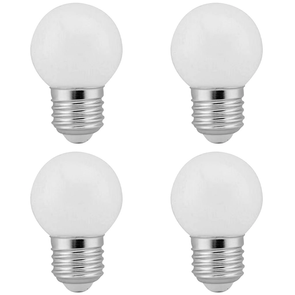 4 Lâmpadas Led Bolinha Decorativa Orby 3w 110v (branco Frio)
