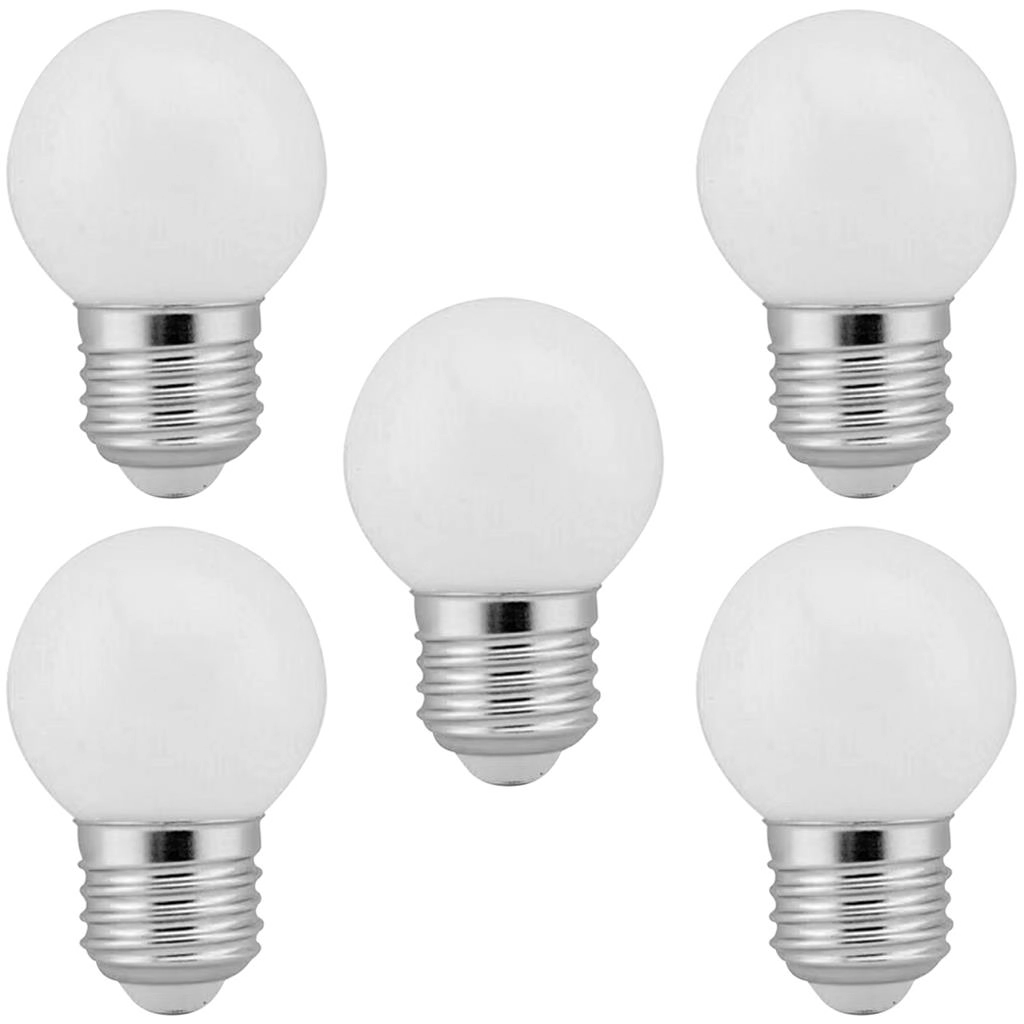 5 Lâmpadas Led Bolinha Decorativa Orby 3w 110v (branco Frio)