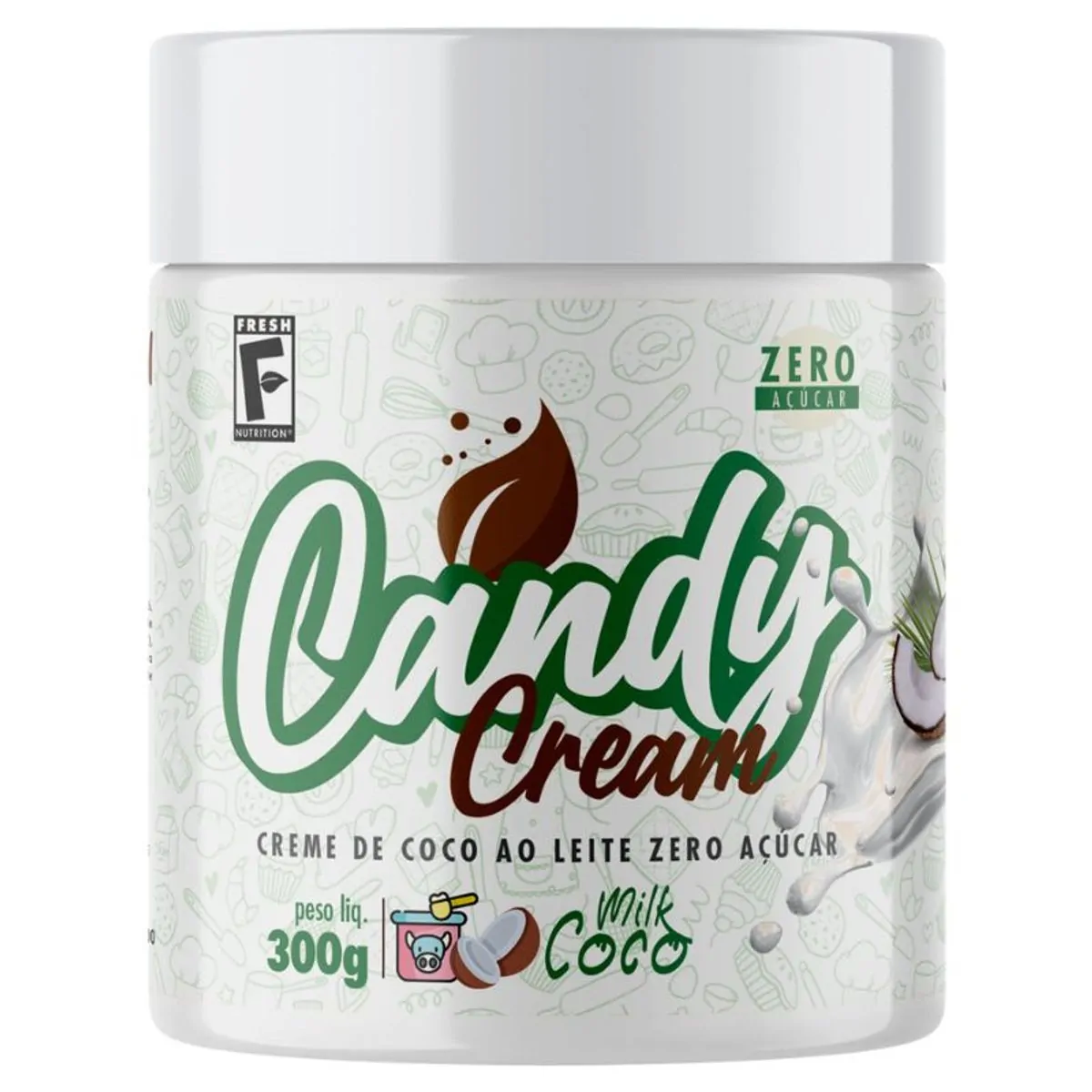 Creme Zero Açúcar Coco Fresh Nutrition 300g