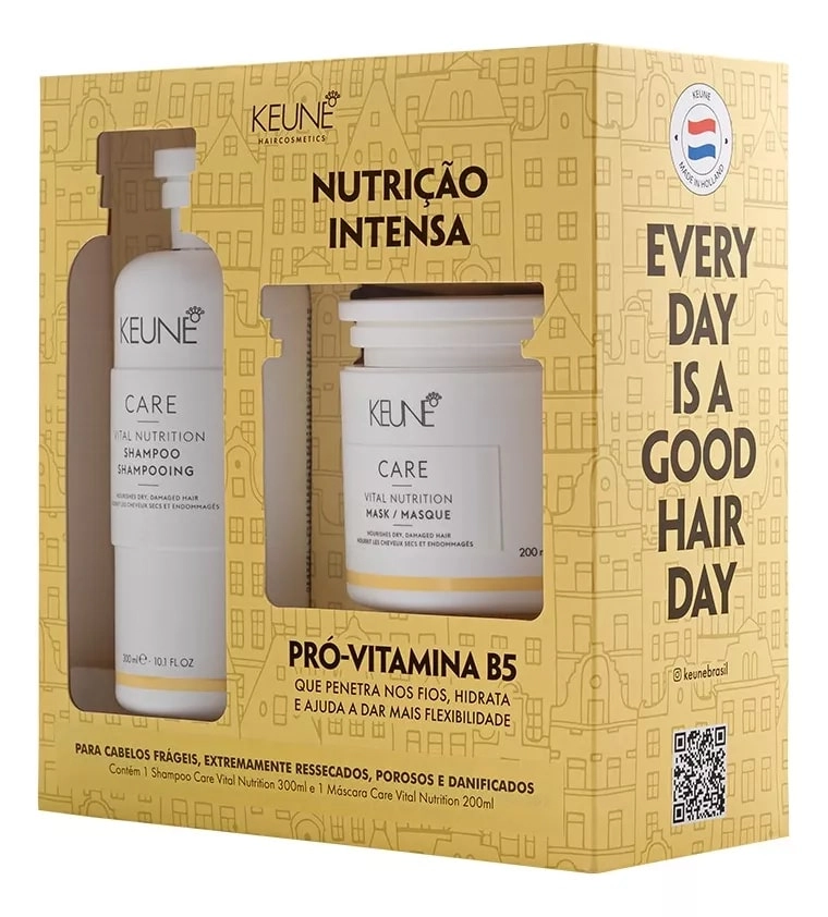 Caixa Para Conjunto Shampoo Mascara Vital Nutrition Keune