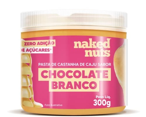 Pasta De Castanha De Caju Com Chocolate Branco 300g