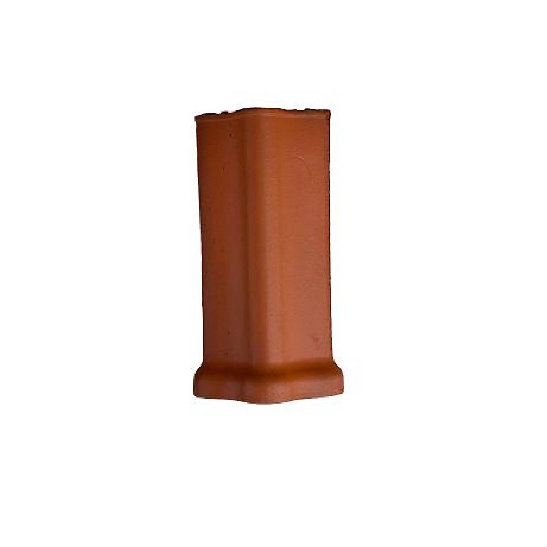 Cumeeira Cerâmica Ondulada Cobertura 21x43cm Vermelho Predileta