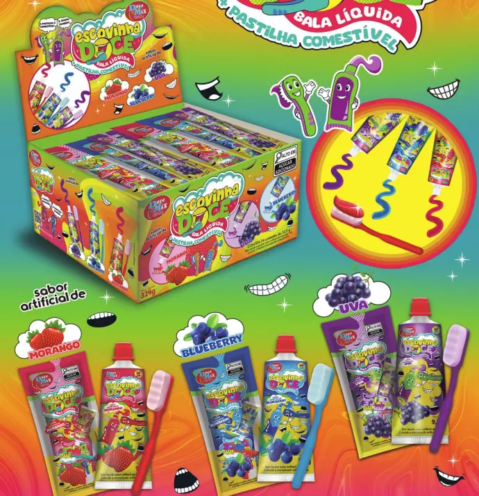 Pirulito Escovinha Doce 13,5g