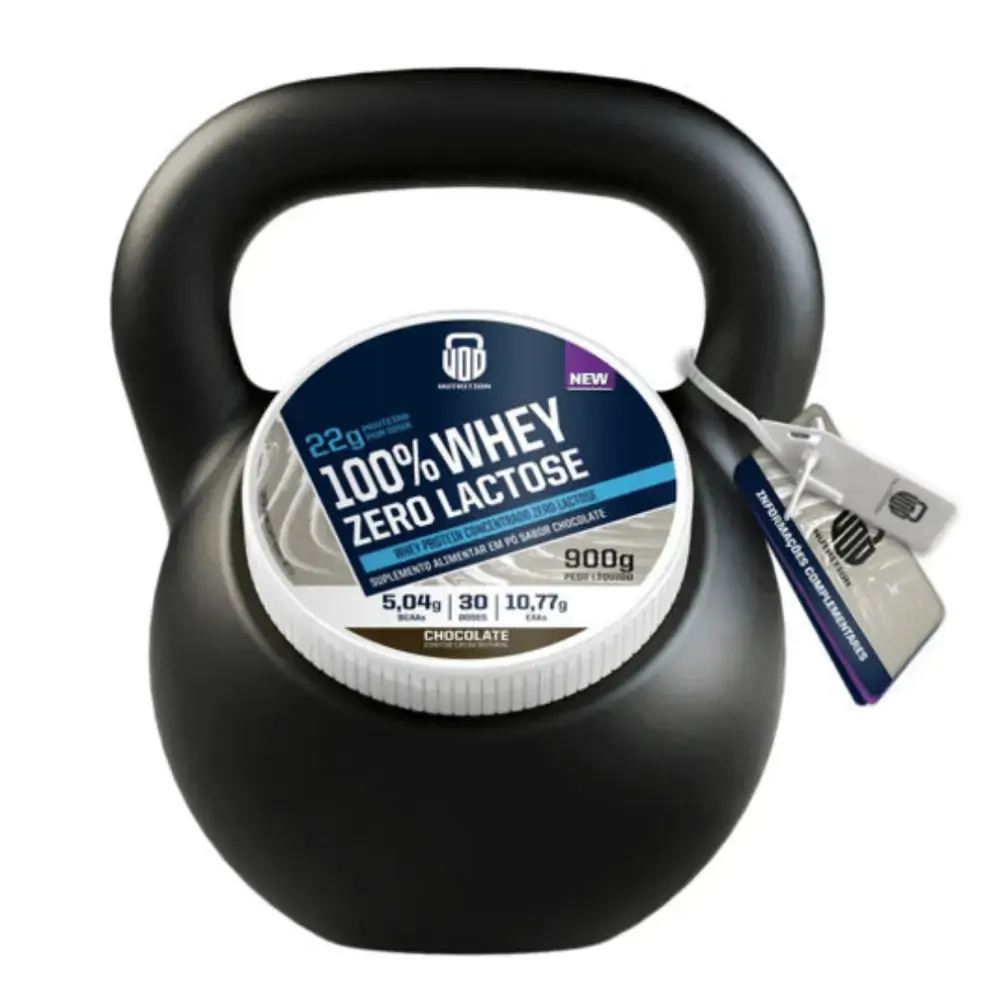 Whey Protein Concentrado 100% Zero Lactose Chocolate - Wod Nutrition - 900g