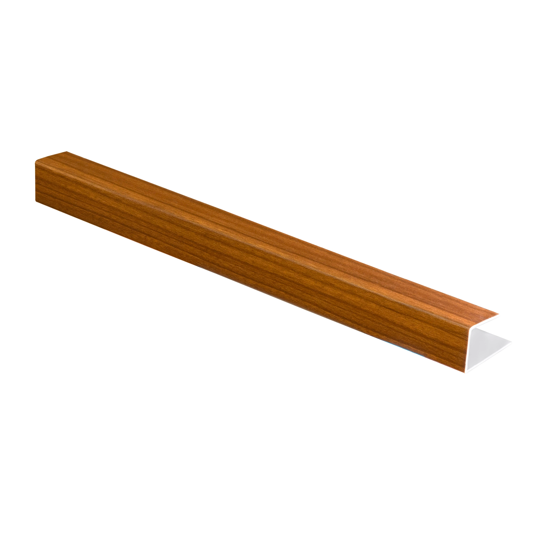 Barra de Acabamento Interno Tipo J PVC 3,8x300cm Peroba Macheto