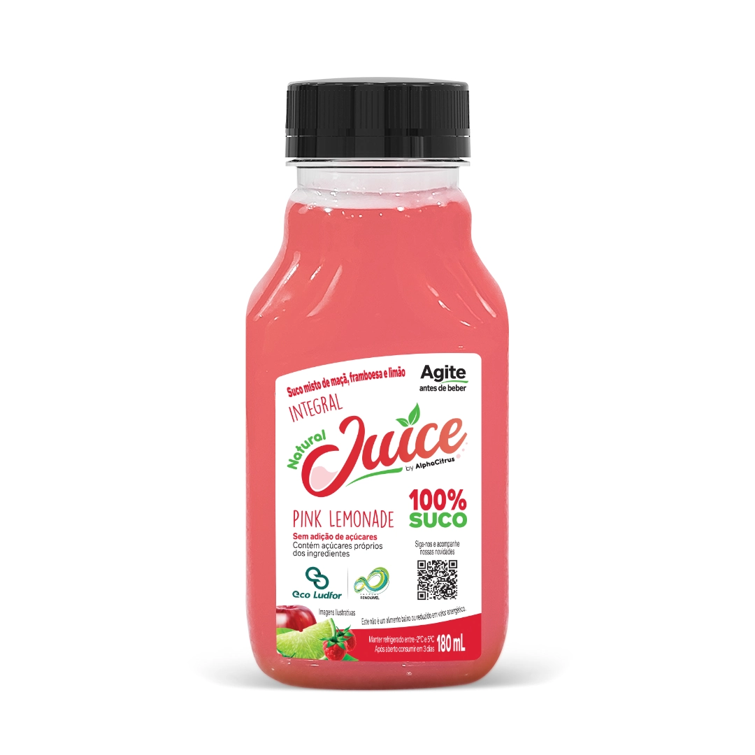 Suco Natural Juice 180ml Pink Limonade