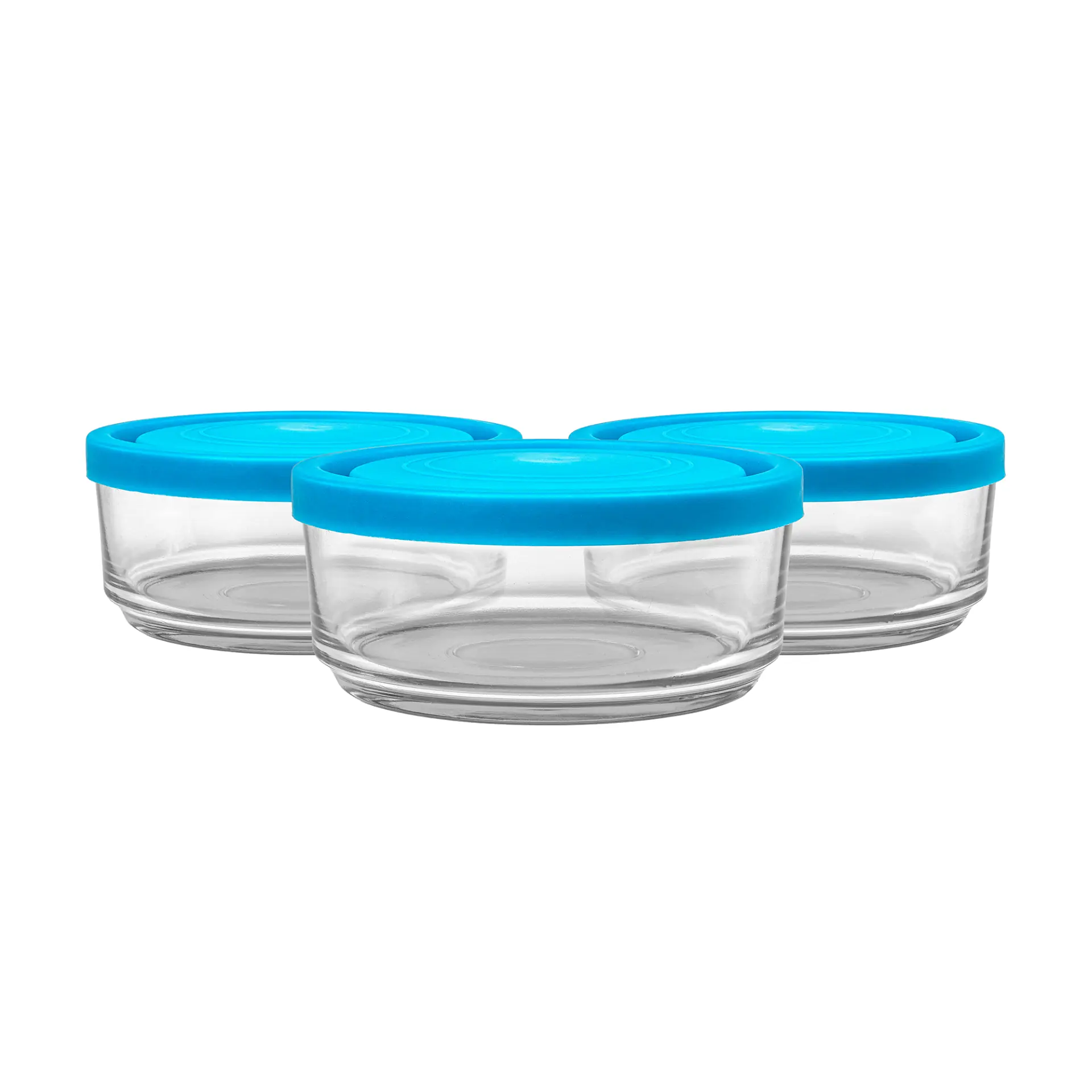 Jogo Pote Vidro Tampa 440ml 3un St75227 Ndi