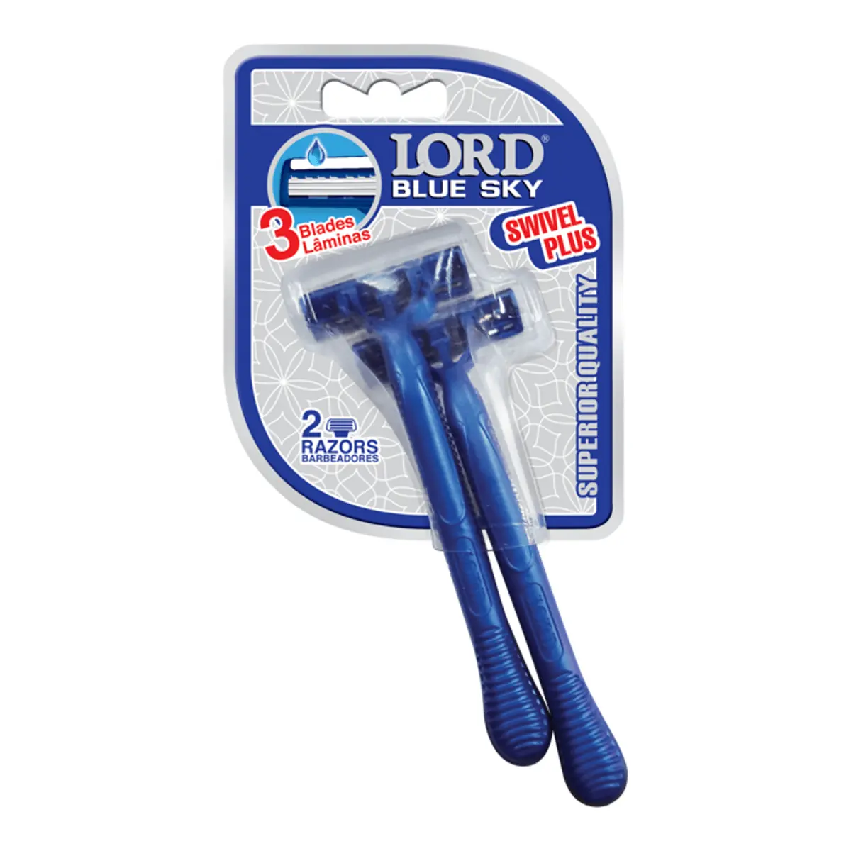 Aparelho Descartável Para Barbear Lord Blue Sky 2 Unidades