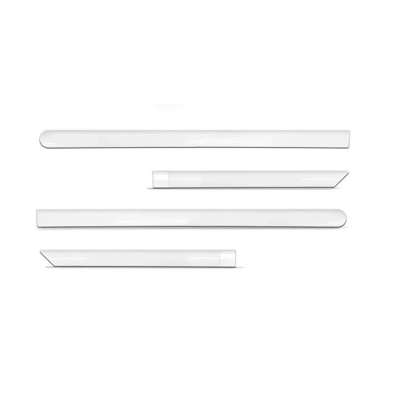 Jogo de Friso Lateral CHEVROLET - GM SONIC Pintado Branco sem Nome - FLASH 24