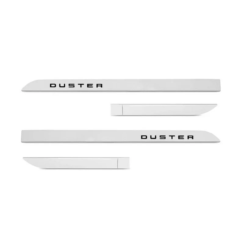 Jogo de Friso Lateral RENAULT DUSTER Pintado Branco sem Nome - FLASH 40