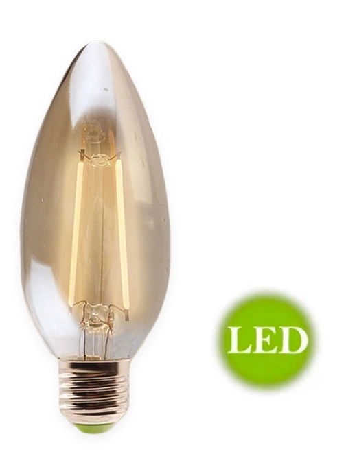 Kit 5 Lâmpada Led Filamento Vela 2w E14 - Gmh 220v