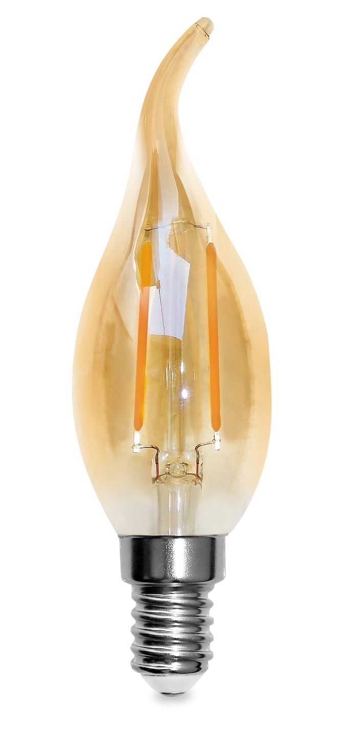 Kit 5 Lâmpada Led Filamento Vela Chama 2w E14 - Gmh 220v