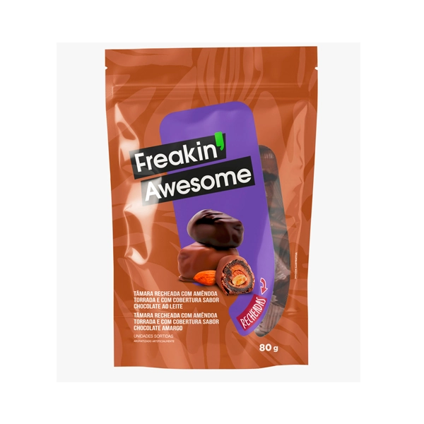 Tamara Freakin Awesome Recheio Amendoa Cobertura De Chocolate 80g
