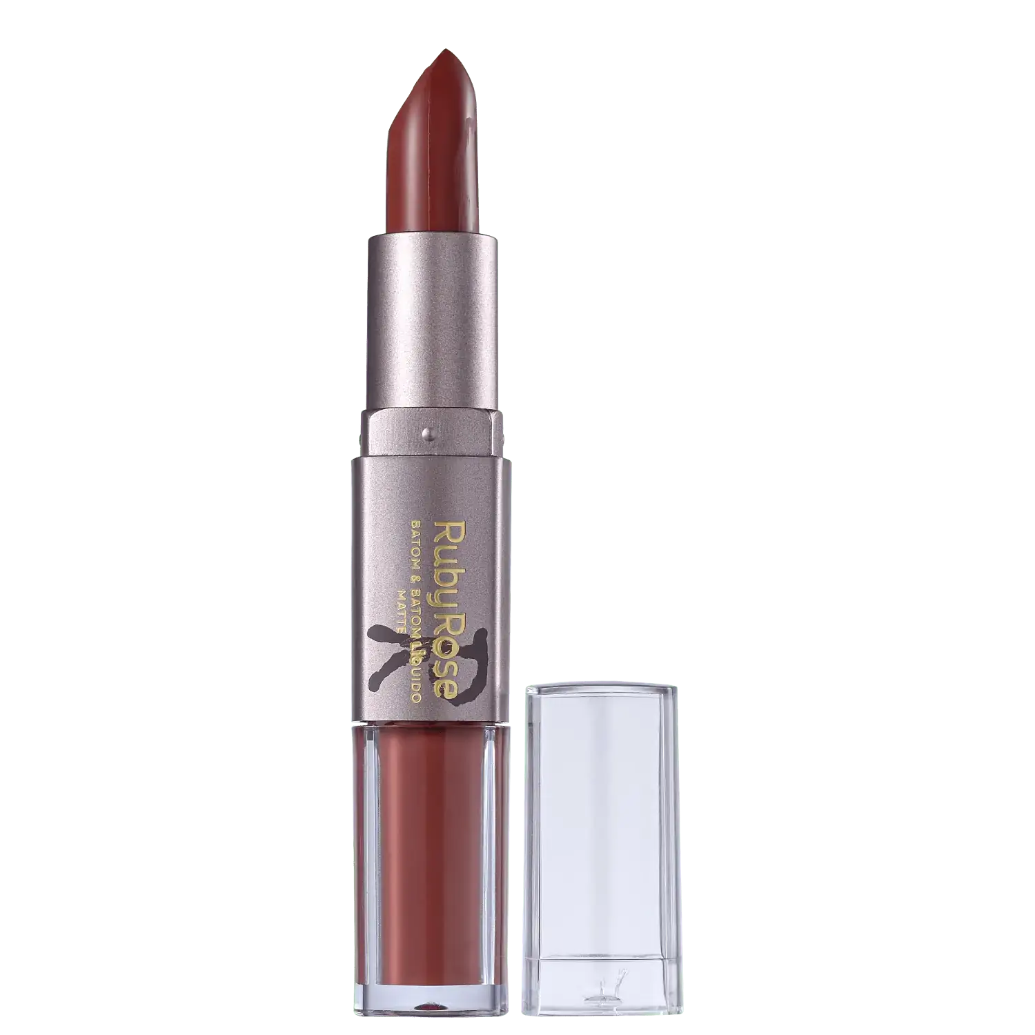 Batom Ruby Rose Hb 8606 Cor 211 2x1 Liquido Matte 6,6g