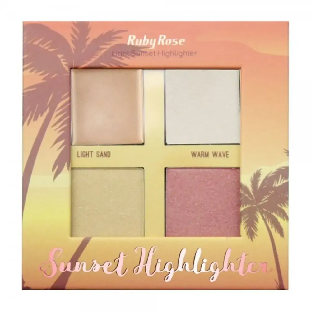 Paleta Ruby Rose Ilum Sunset Highligh Hb 7504 D 1un