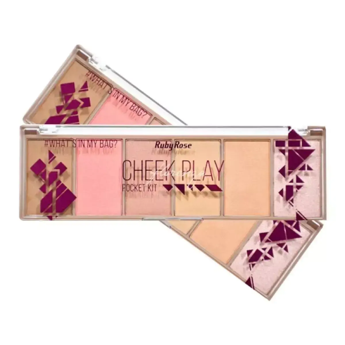 Paleta Iluminador Pocket Cheek Play Ruby Rose