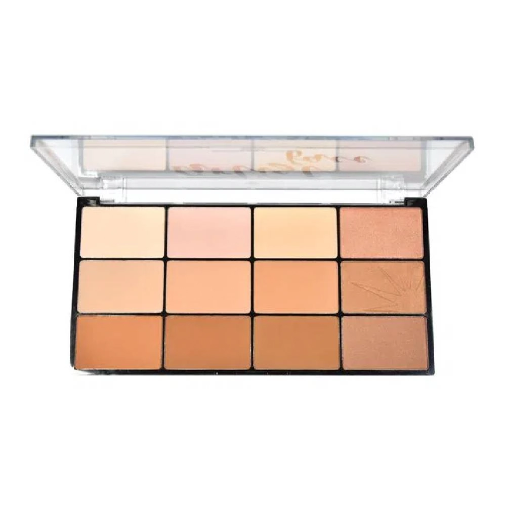 Estojo/kit Ruby Rose Hb 7218 Artigt Face 9 Tons Po Compacto 3 Tons De B 1un