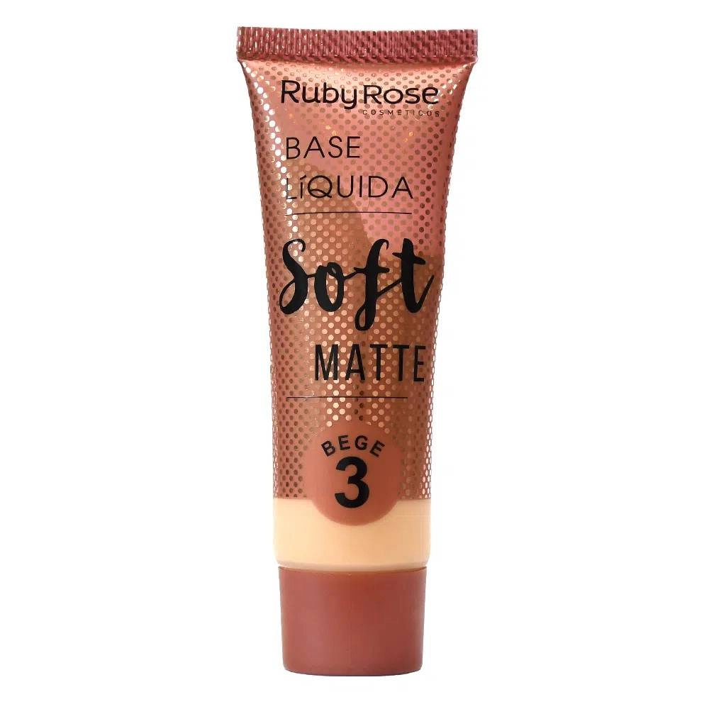 Base Ruby Rose Líquida Soft Matte Cor Bege 3 29ml