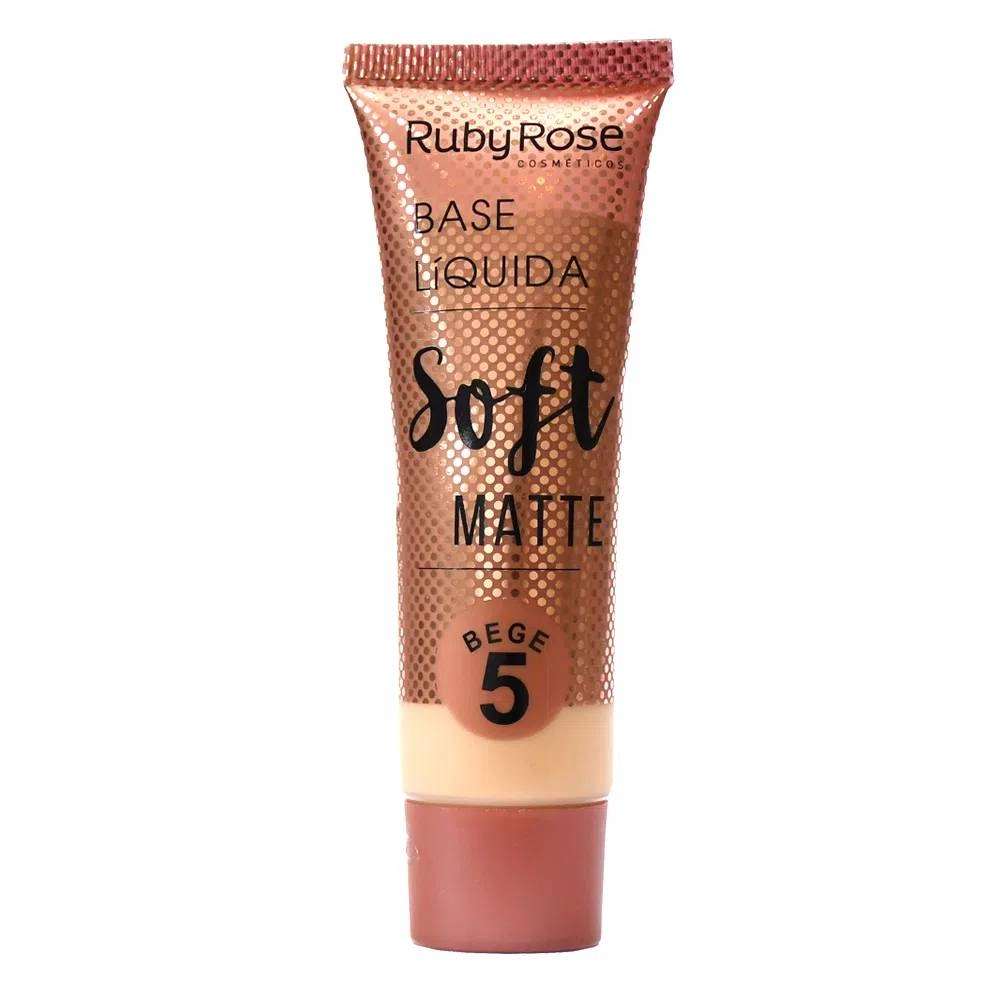 Ruby Rose Base Líquida Soft Matte Bege 5 HB-8050