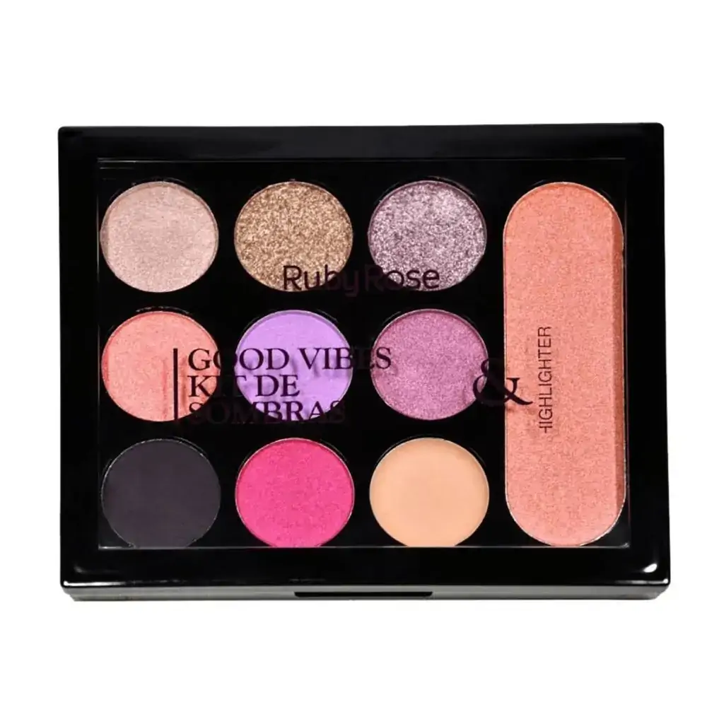 Paleta Ruby Rose Sombra Good Vibes 8cores Hb 1031 Un