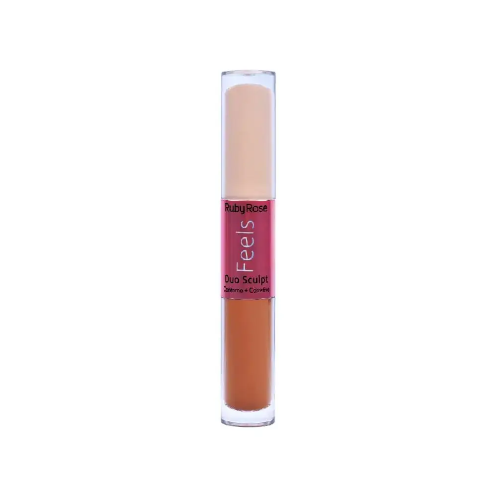 Corretivo Liquido Ruby Rose Hb8101 2 Duo Sculpt Feel Cor Caramelo/expresso