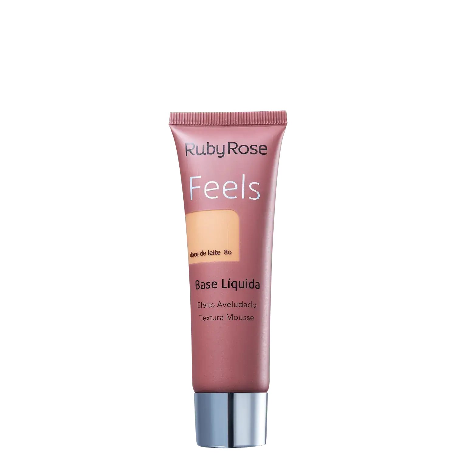 Base Liq Ruby Rose Mousse Feels Doce Leite Cor 80 1u