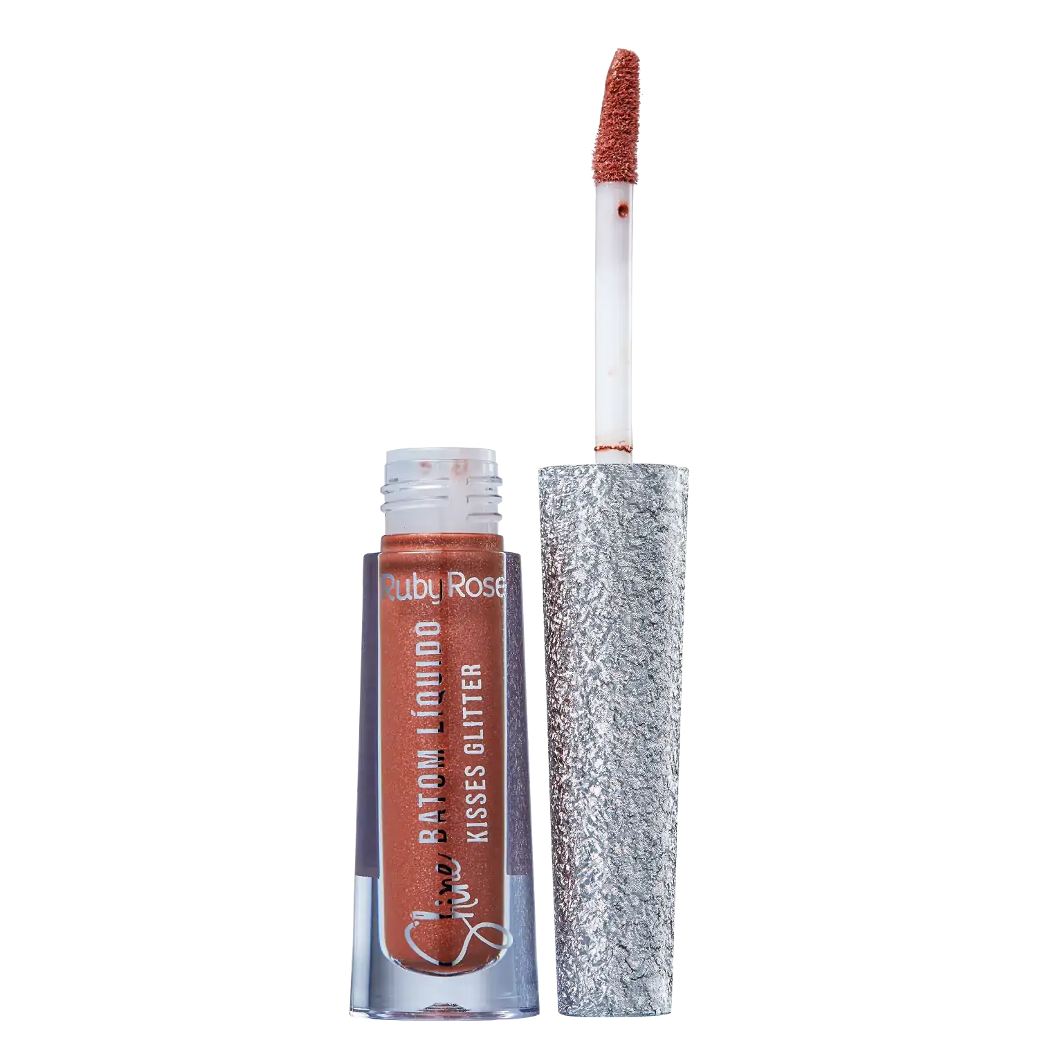 Batom Liq. Kisses Glitter 356 Ruby Rose Hb8223