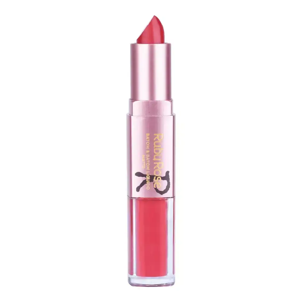 Batom 2 em 1 Ruby Rose Duo Matte - 076