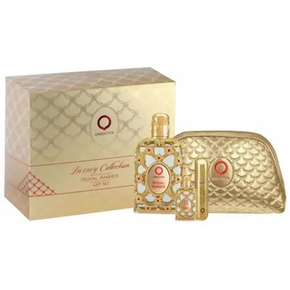 Orientica Kit Royal Amber Edp 80ml + Miniatura 7,5 Ml + Atomizer + Necessaire - NULO