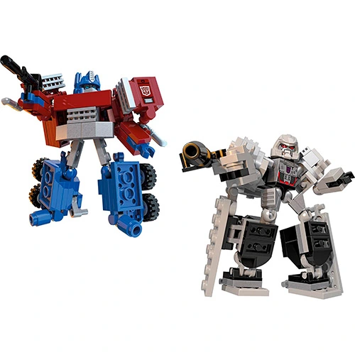 Kre O Transformers Conversível Delux Optimus Prime Vs Megatron Hasbro