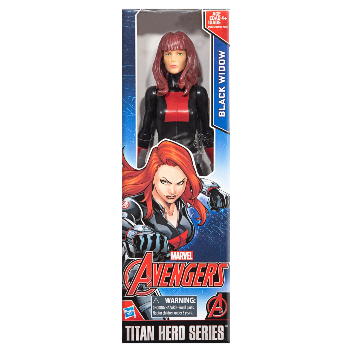 Boneca De Brinquedo Avengers Black Widow Hasbro Titan Hero Series